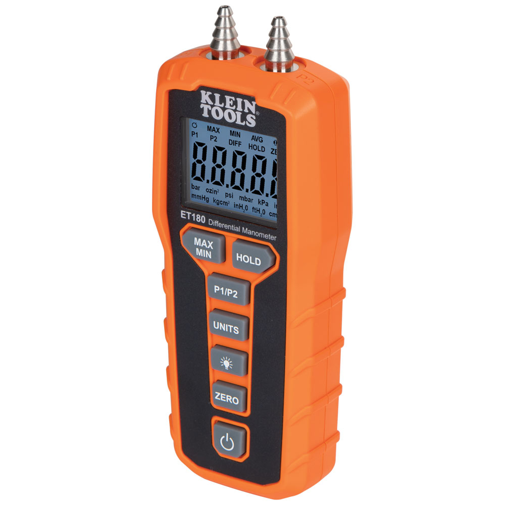 KLEIN Digital Differential Manometer - Straps